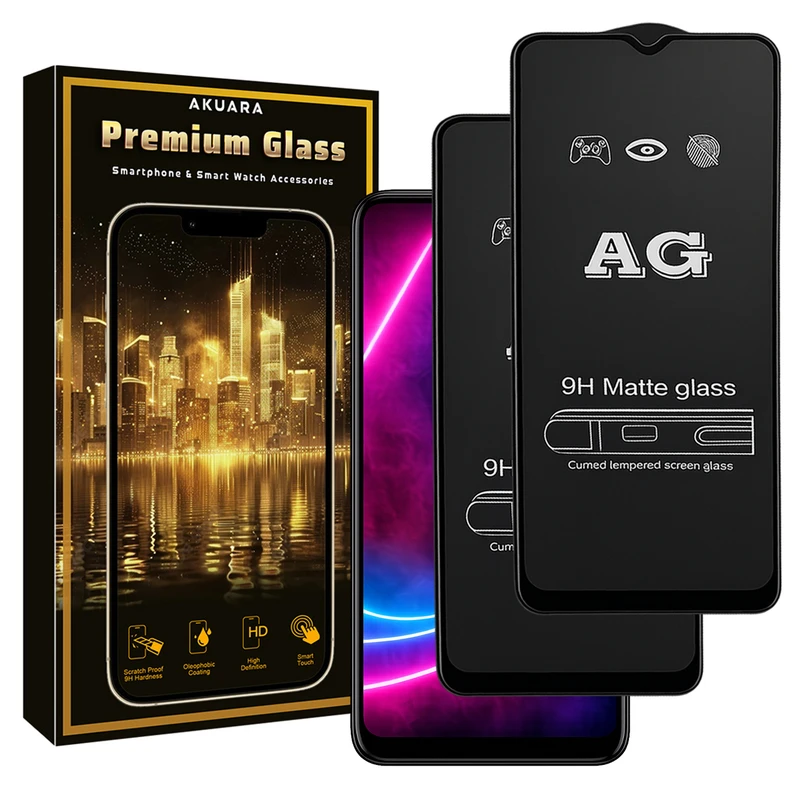 محافظ صفحه نمایش آکوآرا مدل Premium AG2 Matte مناسب برای گوشی موبایل سامسونگ Galaxy A50 بسته دو عددی