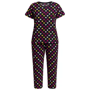 ست تی شرت آستین کوتاه و شلوار راحتی زنانه مدل روژین کد 19