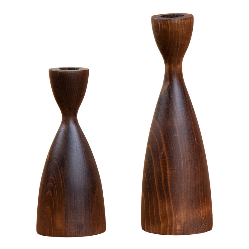 جاشمعی چوبی مدل آنجل مجموعه 2 عددی