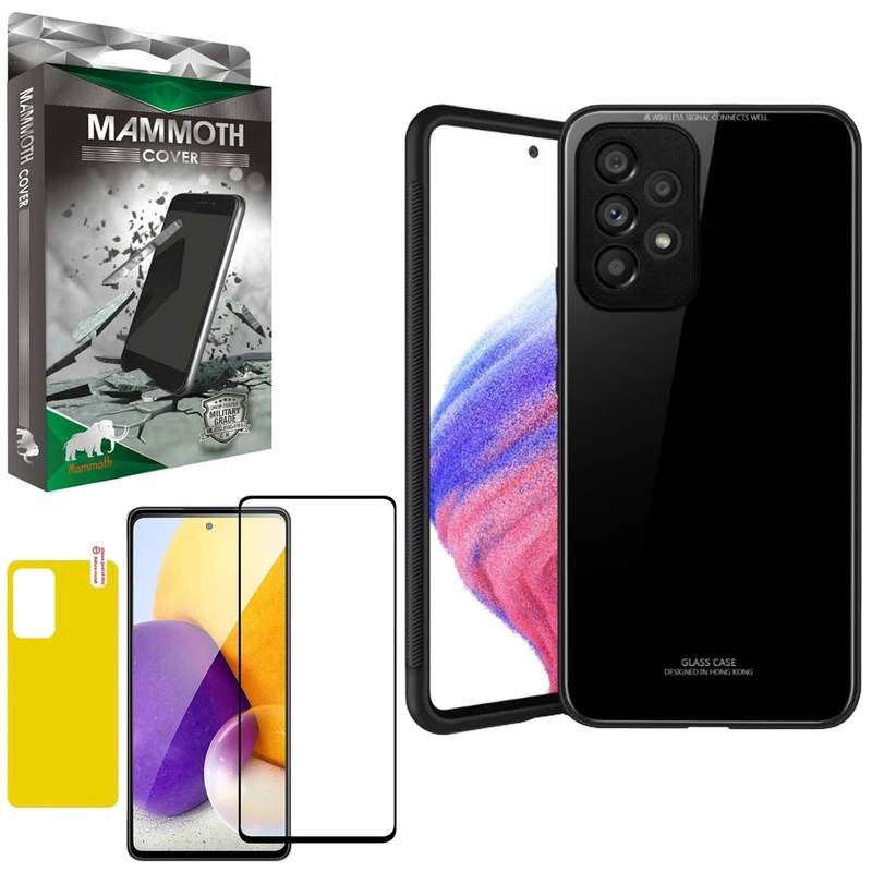 کاور ماموت مدل MMT-PSHT-GLS مناسب برای گوشی موبایل سامسونگ Galaxy A72 به همراه محافظ صفحه نمایش و محافظ پشت گوشی