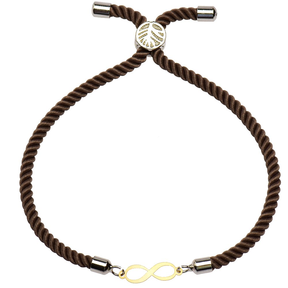دستبند طلا 18 عیار زنانه کرابو طرح بینهایت مدل Kr1544 -  - 2