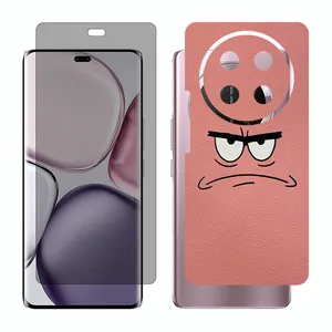 Glass Together model privacy screen protector suitable for Honor X9c mobile phone with back cover sticker