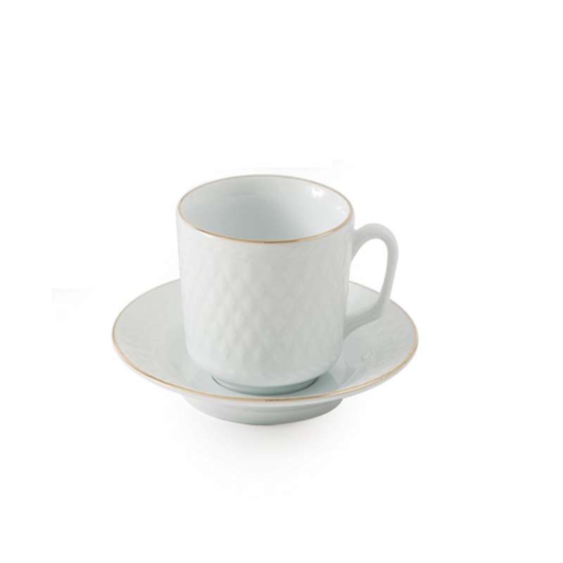 ست فنجان و نعلبکی 12 پارچه 6 نفره چینی زرین ایران مدل چای خوری رادیانس 8 زرین درجه عالی