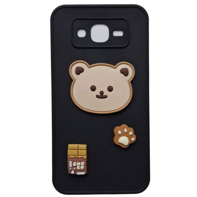 کاور طرح عروسک خرسی مدل J7 مناسب برای گوشی موبایل سامسونگ Galaxy J7 / J7 2015
