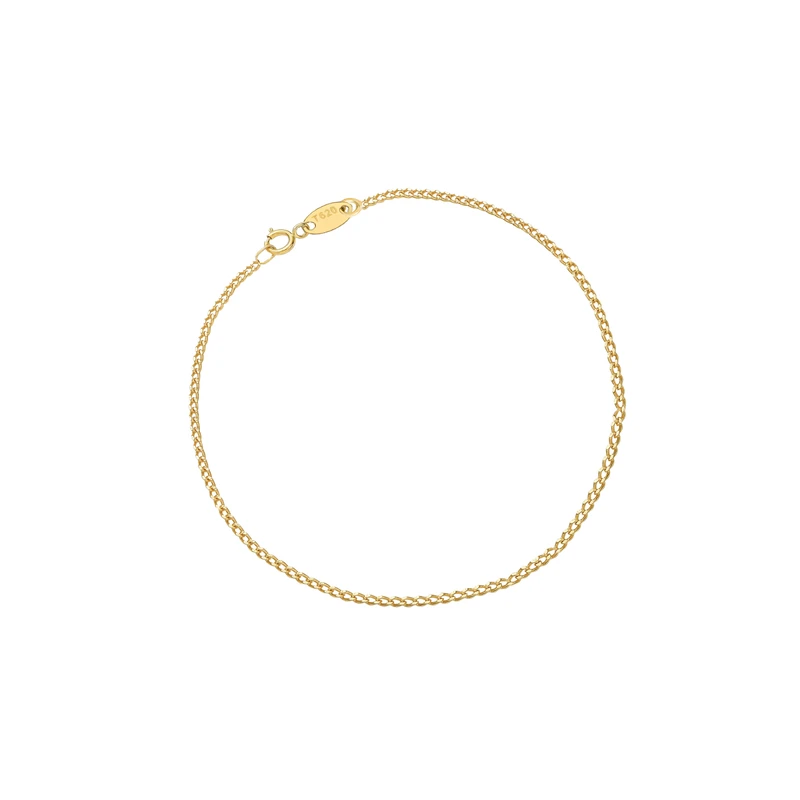 دستبند زنجیری طلا 18 عیار زنانه ماوی گالری مدل کارتیه اطلس