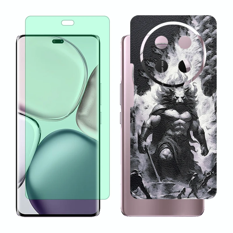 محافظ صفحه نمایش گرین لایت گلس مدل Together مناسب برای گوشی موبایل آنر X9c به همراه برچسب پوششی