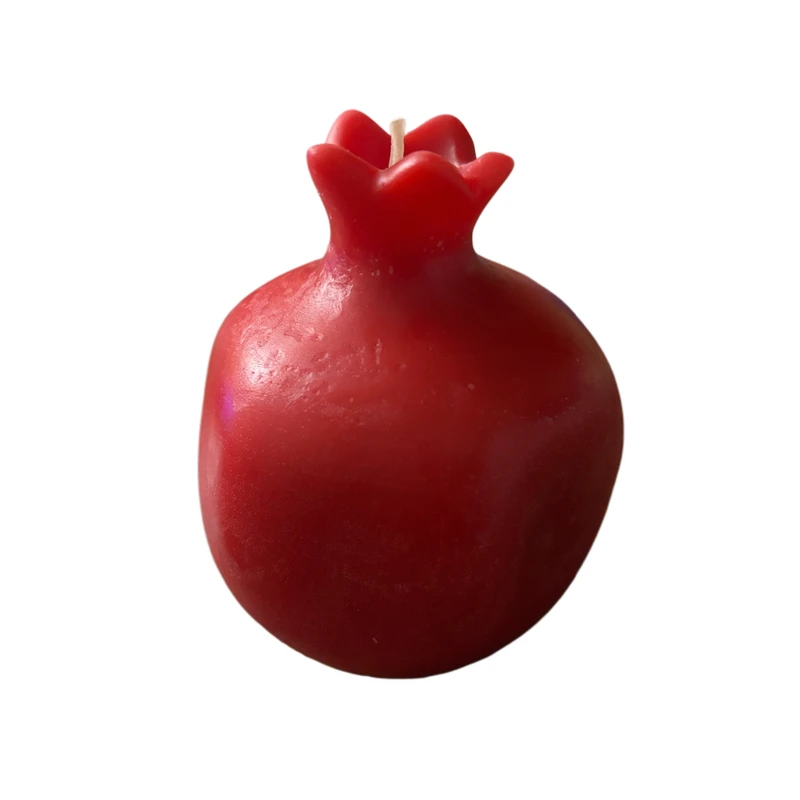 شمع دست‌ساز بدون‌بو مدل انار زمان اتمام 4 ساعت