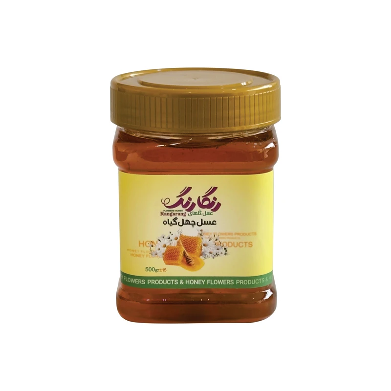 عسل طبیعی چهل گیاه گلهای رنگارنگ - 500 گرم