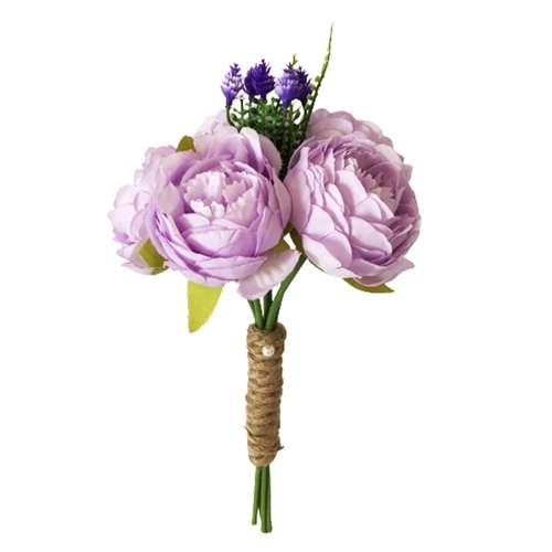 دسته گل مصنوعی مدل پیونی کد 647