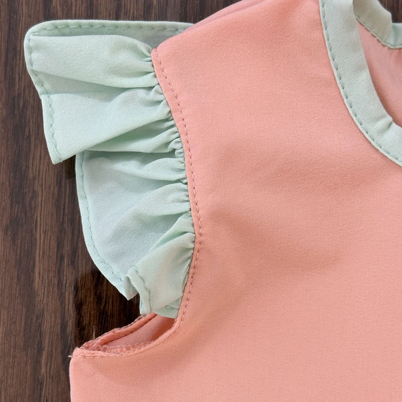 عکس شماره 6 : پیراهن دخترانه مدل سه طبقه رنگی رنگی