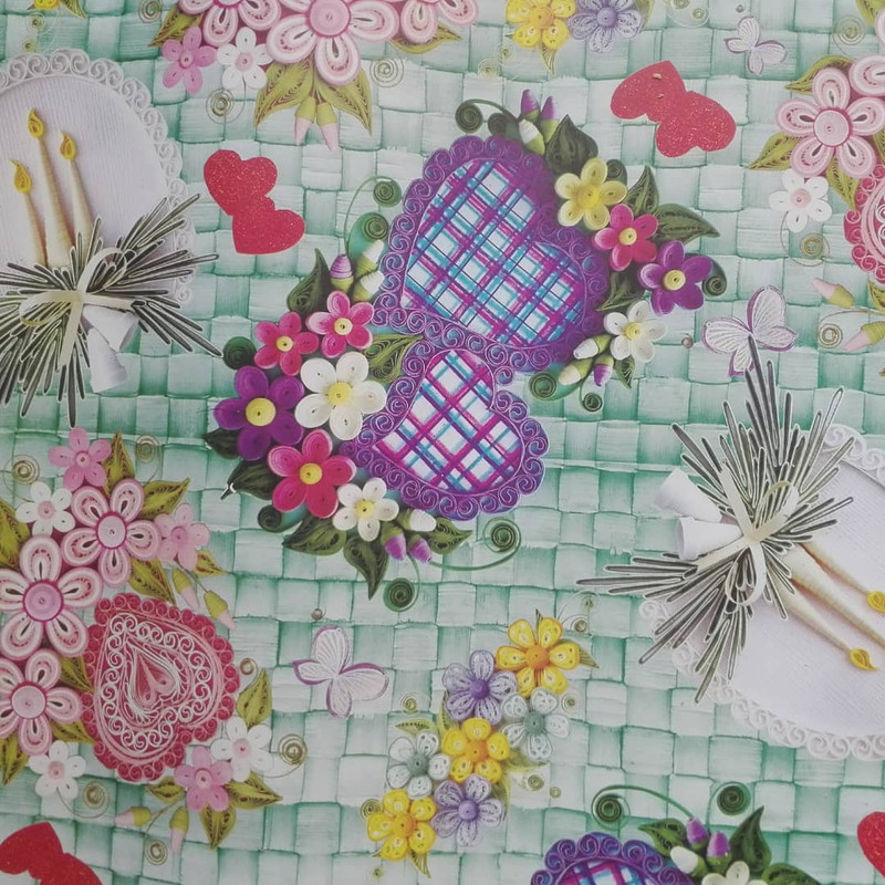 کاغذ کادو طرح گلدار