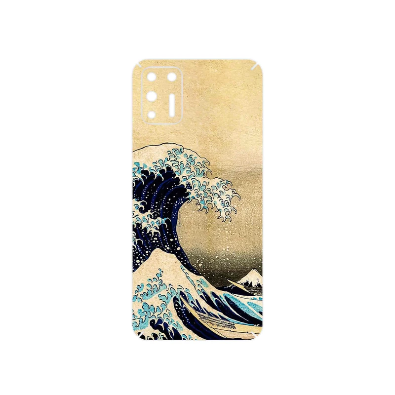 برچسب پوششی ماهوت مدل The Great Wave off Kanagawa of Hokusai مناسب برای گوشی موبایل موتورولا Moto G9 Plus