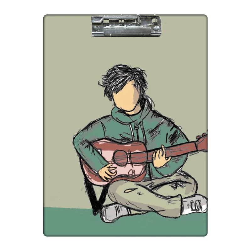 تخته شاسی طرح موسیقی با گیتار کد  0157052 سایز A4