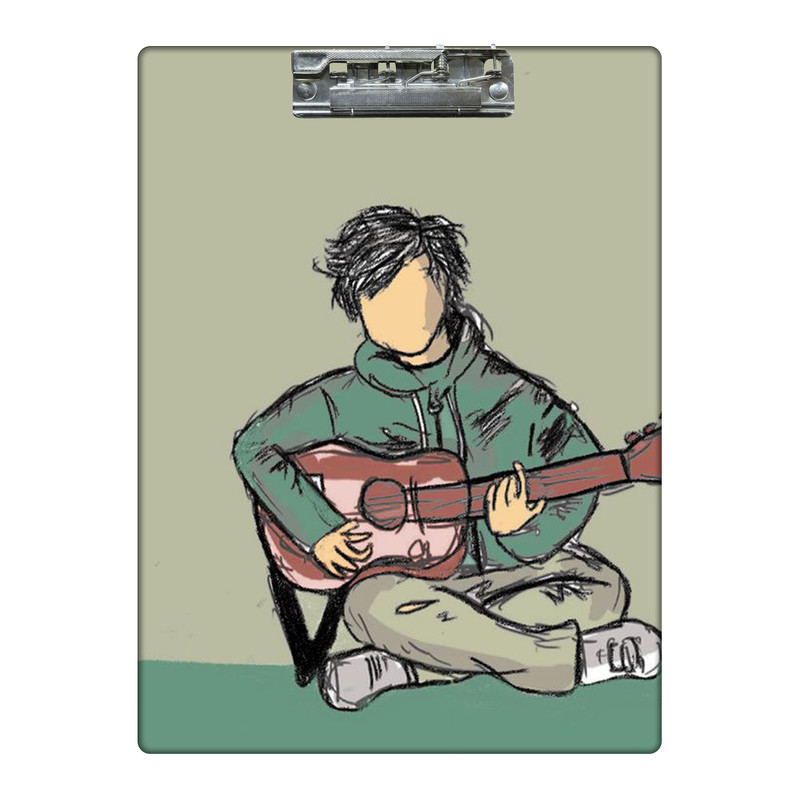 تخته شاسی طرح موسیقی با گیتار کد  0157052 سایز A4