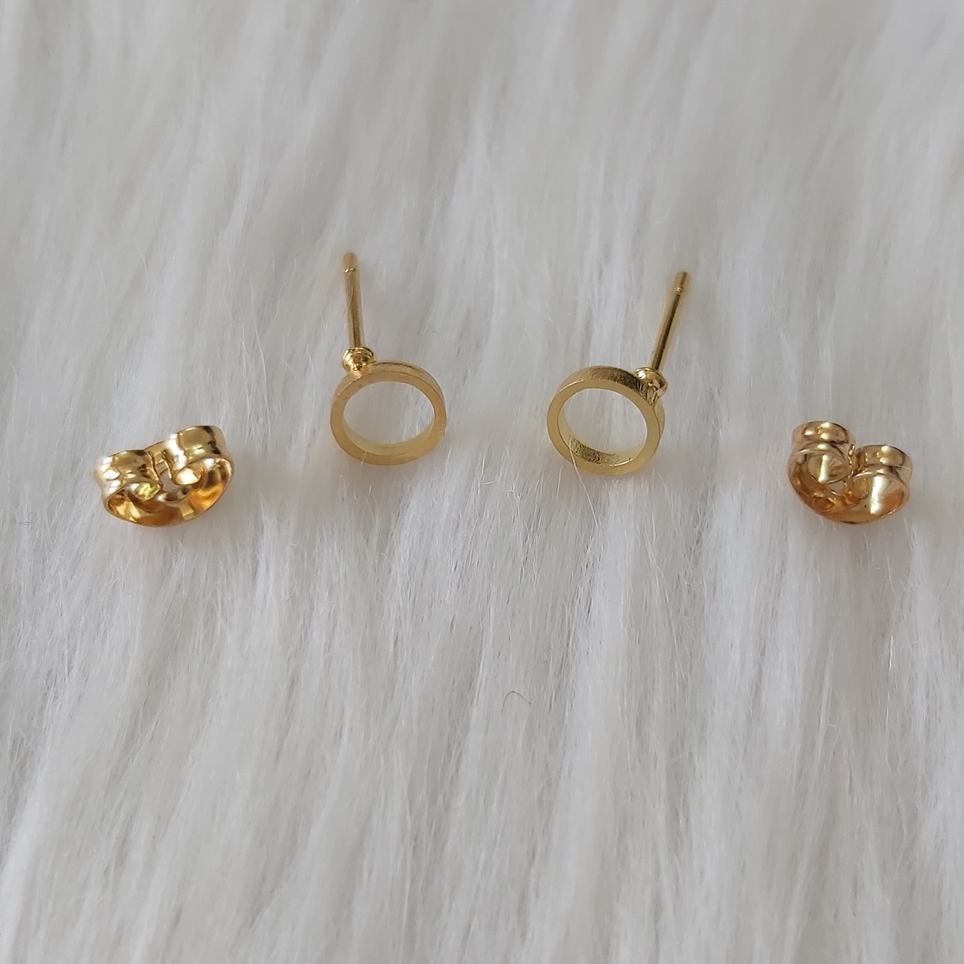 گوشواره زنانه مدل میخی طرح دایره کد shape111