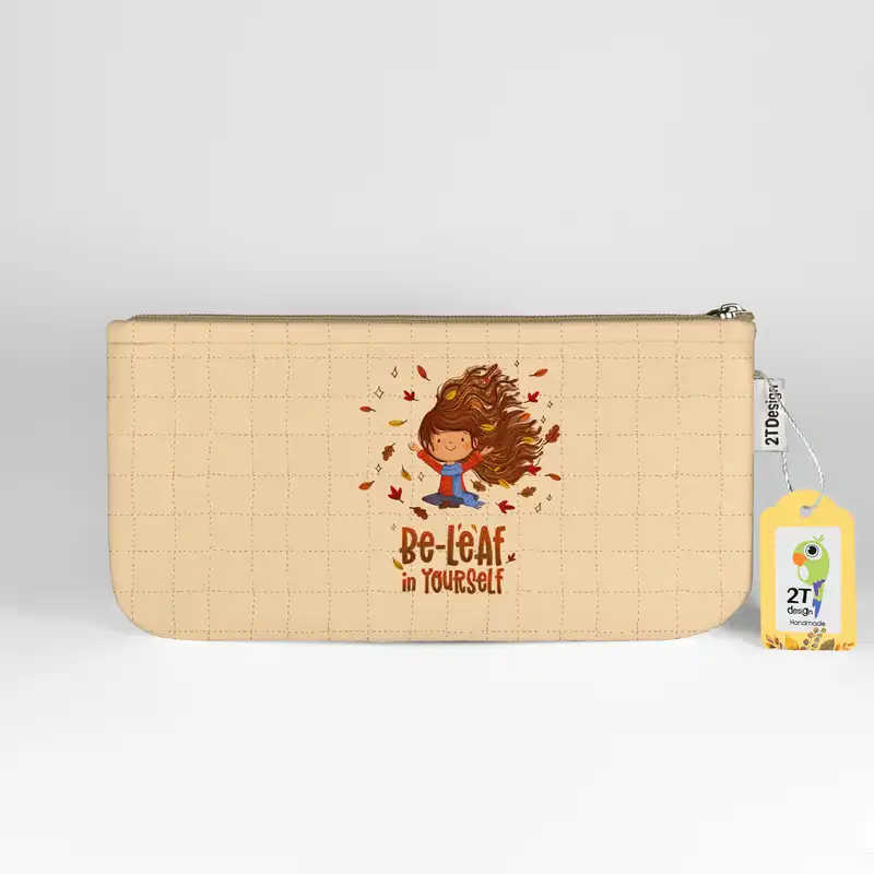 جامدادی طوطی دیزاین طرح دختر پاییزی مدل MLK-36