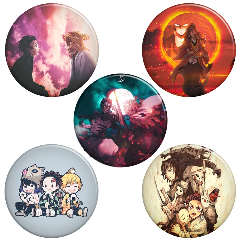 پیکسل گالری باجو طرح انیمه شیطان کش کد Demon Slayer 3 مجموعه 5 عددی