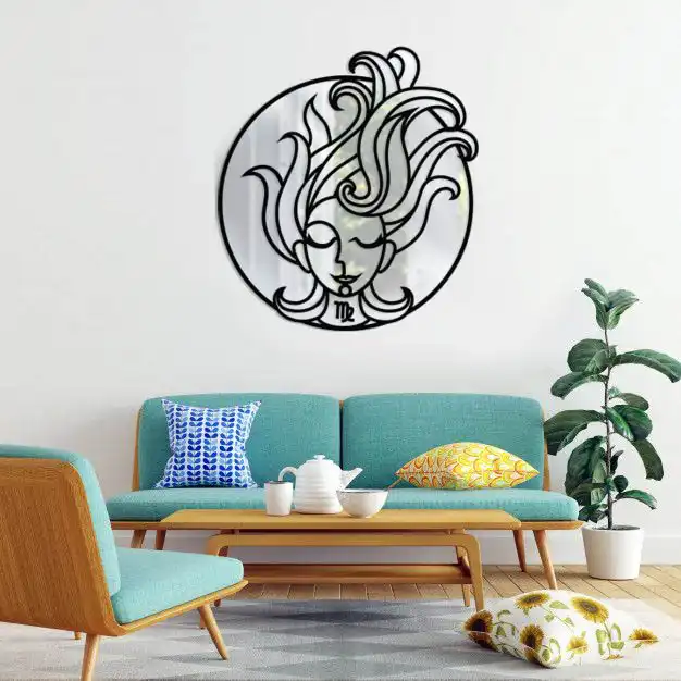 آینه پلکسی گلس طرح ماه شهریور