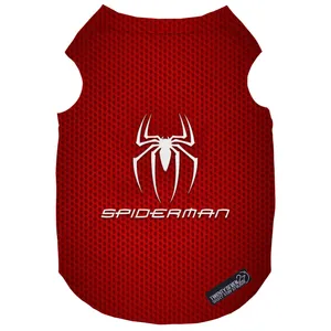 لباس سگ و گربه 27 طرح SpiderMan Red Background کد MH549 سایز M