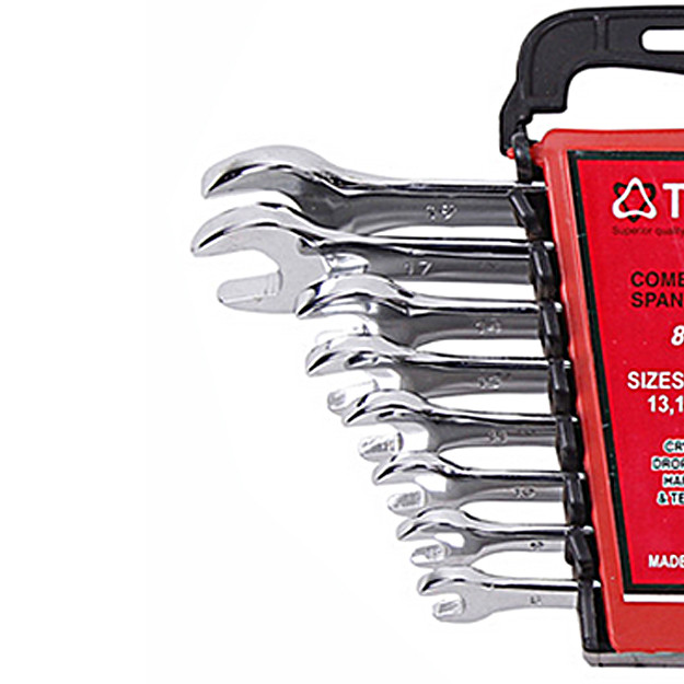 آچار یک سر تخت یک سر رینگی تایتان پلاس کد TTN-008 مجموعه 8 عددی