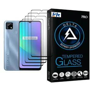 PK Delta Glass MIX004 Screen Protector For Realme C25 Pack Of 4