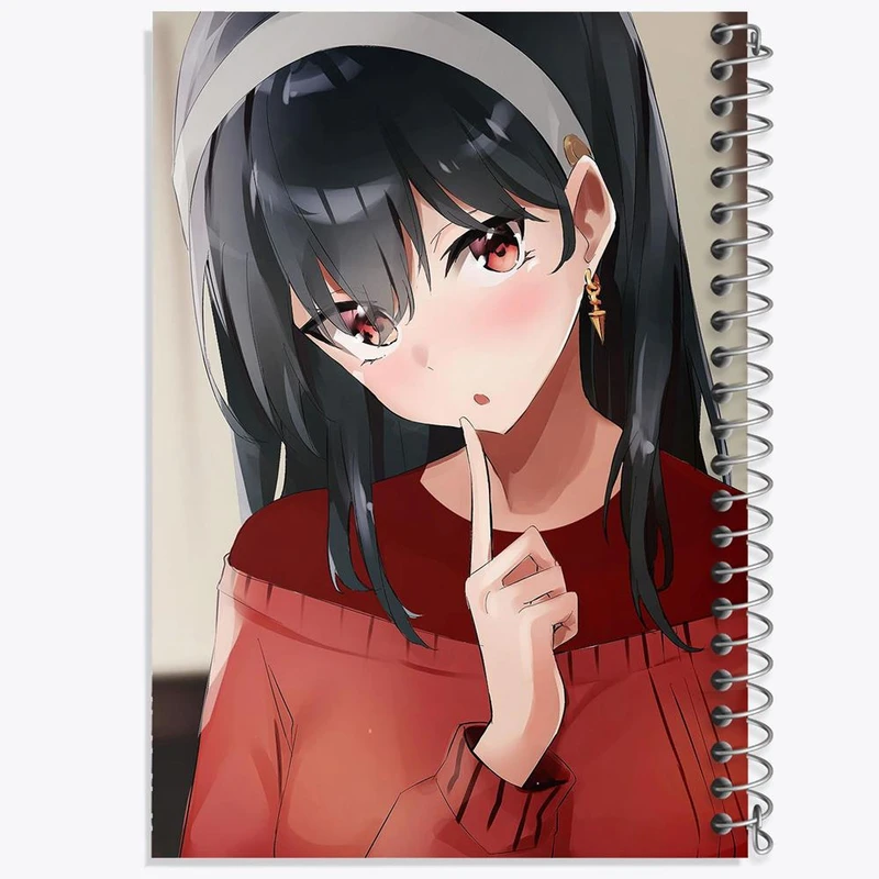 دفتر مشق 50 برگ خندالو مدل یور فورجر انیمه اسپای ایکس فمیلی Spy x Family کد 17728