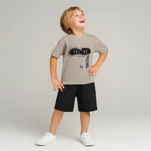 ست تی شرت و شلوارک پسرانه سون پون مدل 1576