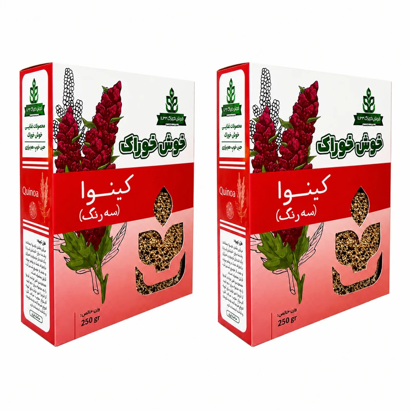 کینوا سه رنگ خوش خوراک - ۲۵۰ گرم بسته ۲عددی