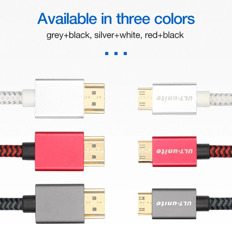 کابل تبدیل Mini HDMI به HDMI مدل 4k طول 3 متر