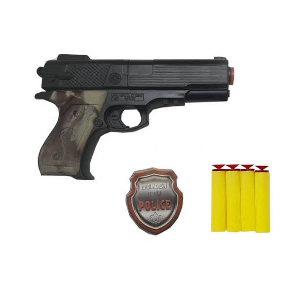 ست تفنگ بازی مدل افسر پلیس کد 6063 مجموعه 2 عددی