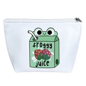 کیف لوازم آرایش دخترانه خندالو مدل قورباغه  کد 3356