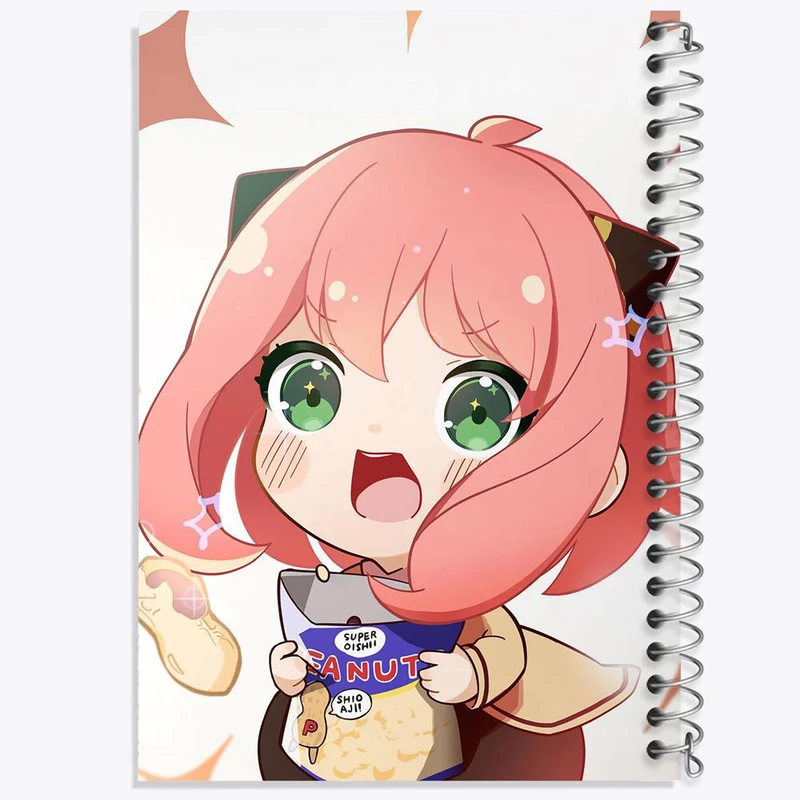 دفتر مشق 50 برگ خندالو مدل آنیا فورجر انیمه اسپای ایکس فمیلی Spy x Family کد 15580