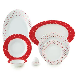Zarin Iran Italia F Spotty 28 Pieces Dinnerware Set Top Grade