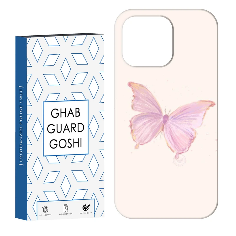کاور قاب گارد گوشی طرح پروانه کد Dimo-336 مناسب برای گوشی موبایل اپل  IPHONE 13 PRO MAX