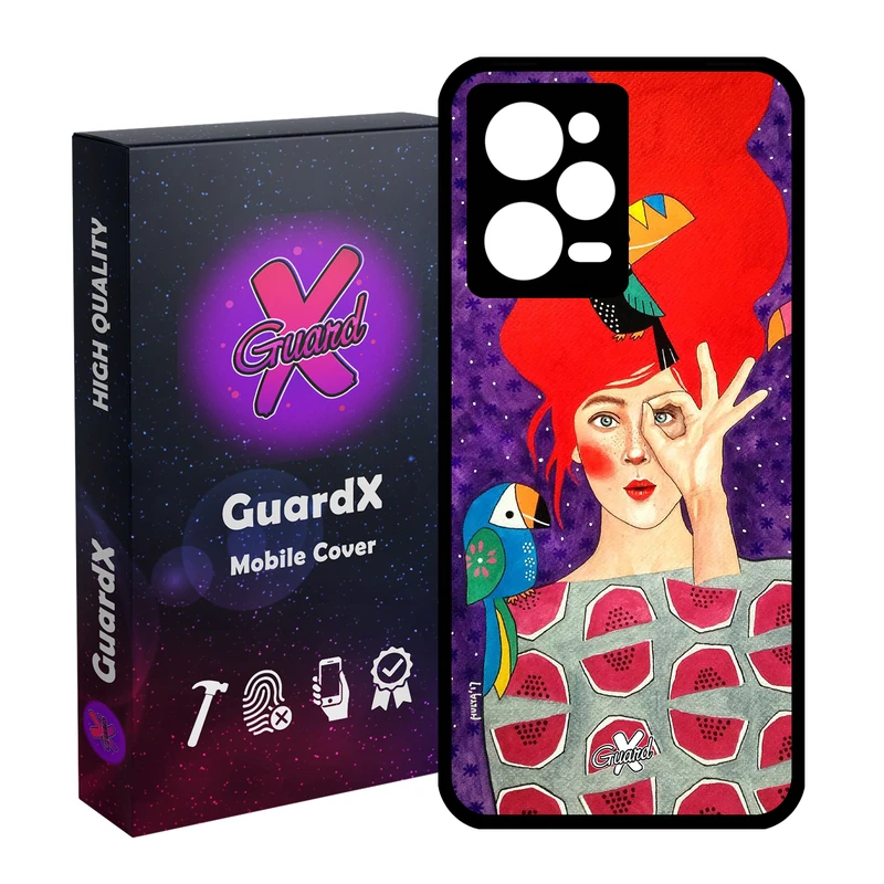 کاور گارد ایکس طرح Girl مدل Glass10153 مناسب برای گوشی موبایل شیائومی Redmi Note 12 Pro 5G/Poco X5 Pro 5G/Note 12 Pro Pro speed