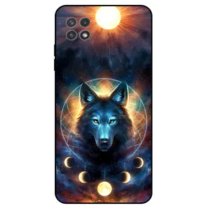 Megafone Wolf and Moon 8006 Cover For Samsung Galaxy A22 5G