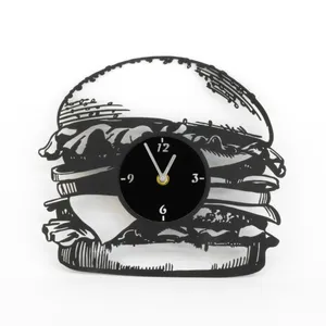 ساعت دیواری طرح همبرگر