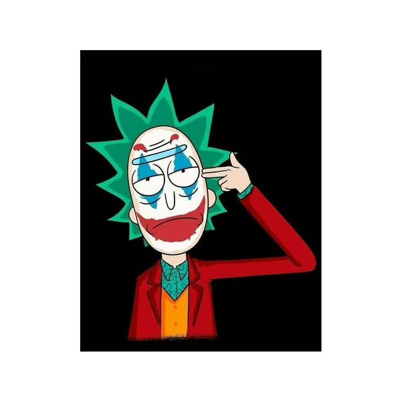 پوستر بوم استیکر طرح کارتونی مدل ریک و مورتی کد P105