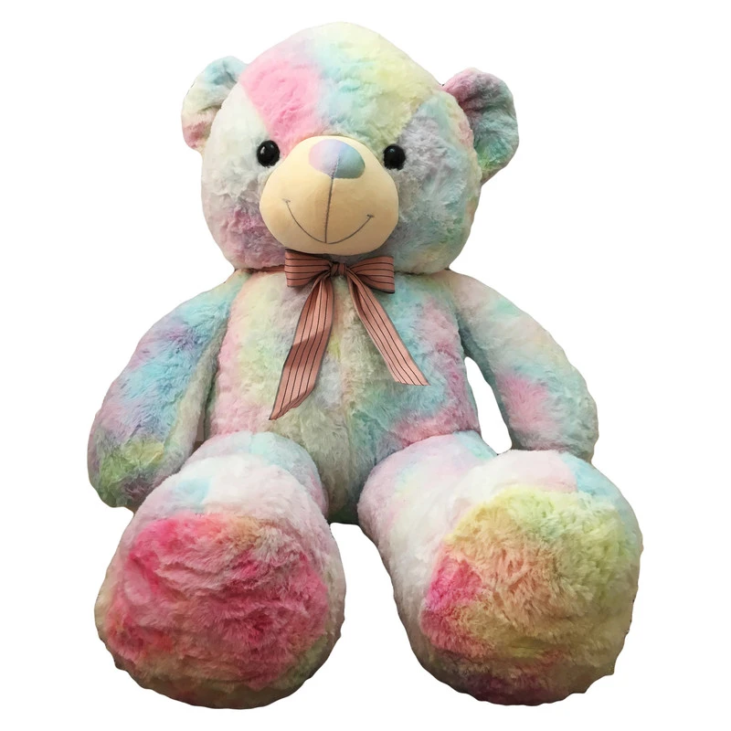 عروسک مدل خرس طرح آبرنگی کد 008 ارتفاع 80 سانتی متر