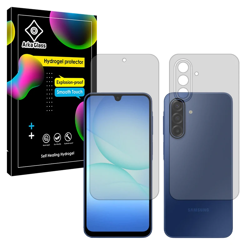 محافظ صفحه نمایش مات آرکا گلس مدل Tough مناسب برای گوشی موبایل سامسونگ Galaxy A17 به همراه محافظ پشت گوشی 