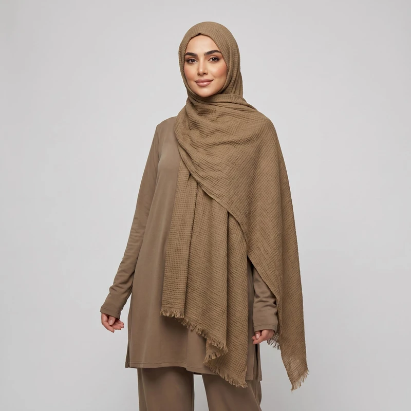 شال زنانه مدل پفکی 