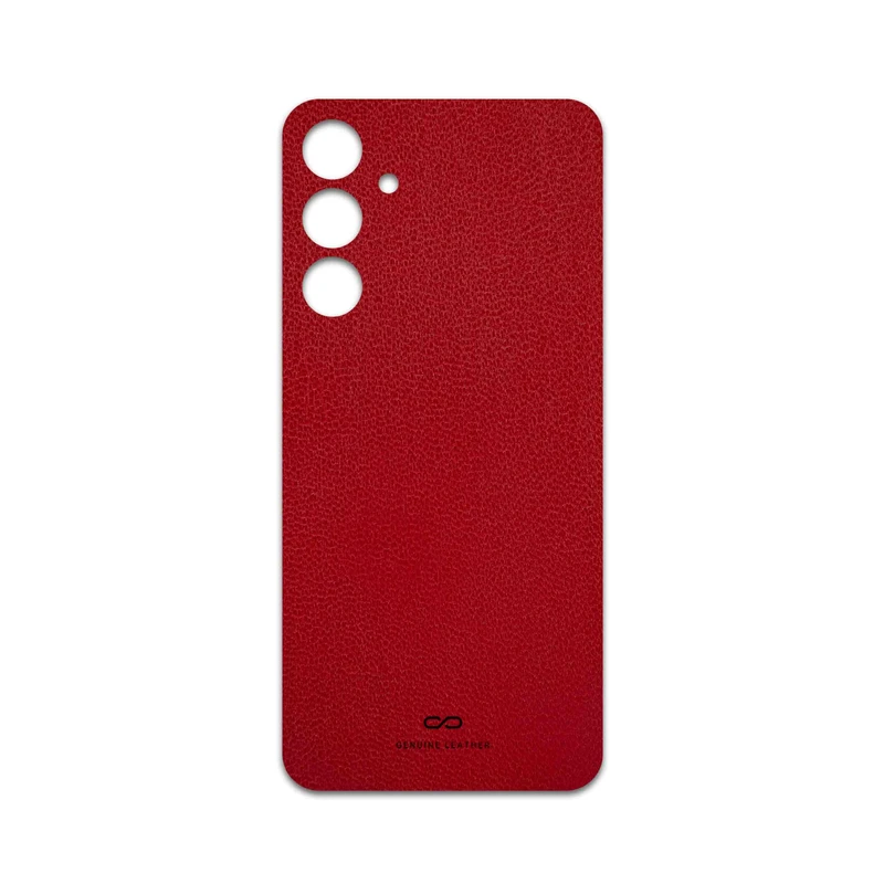 برچسب پوششی ماهوت مدل Red-Leather مناسب برای گوشی موبایل سامسونگ Galaxy A16 4G