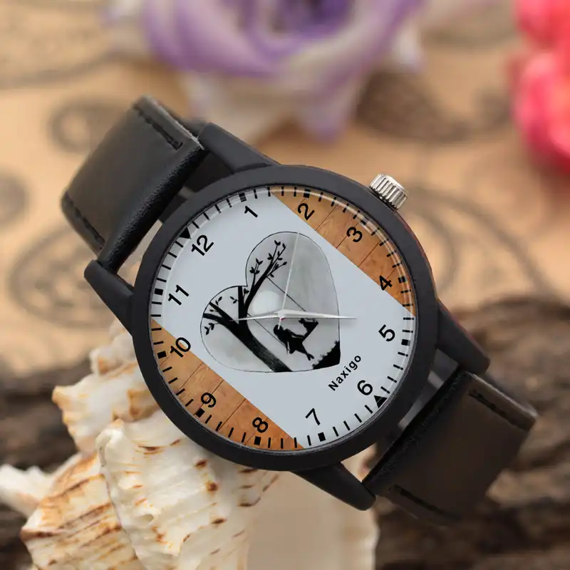 ساعت مچی عقربه ای ناکسیگو مدل دخترانه فانتزی کد LF12602