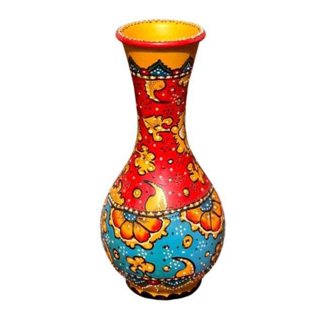گلدان سفالی طرح آسمان آفتابی 