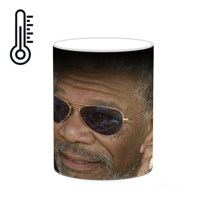 ماگ حرارتی کاکتی طرح مورگان فریمن Morgan Freeman مدل mgh26985
