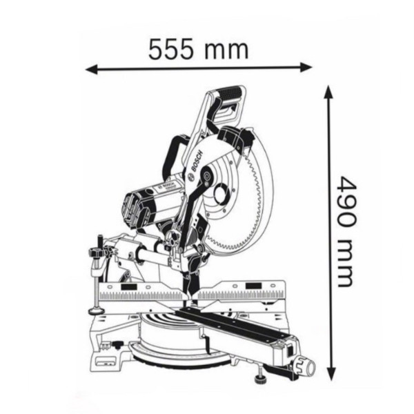 اره فارسی بر بوش مدل GCM 350-254