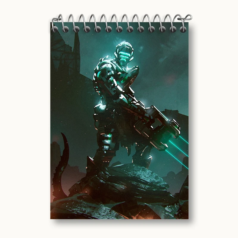 دفتر یادداشت 50 برگ خندالو مدل بازی دد اسپیس (Dead Space) کد 34983