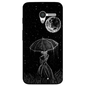 Megafone Girl and Moon 1369 Cover For Motorola Moto X