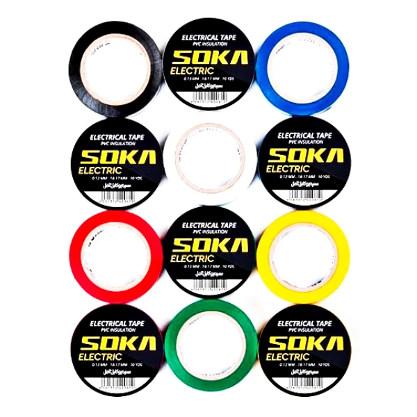 چسب برق سوکا مدل KSG عرض دو سانتی متر بسته 12 عددی