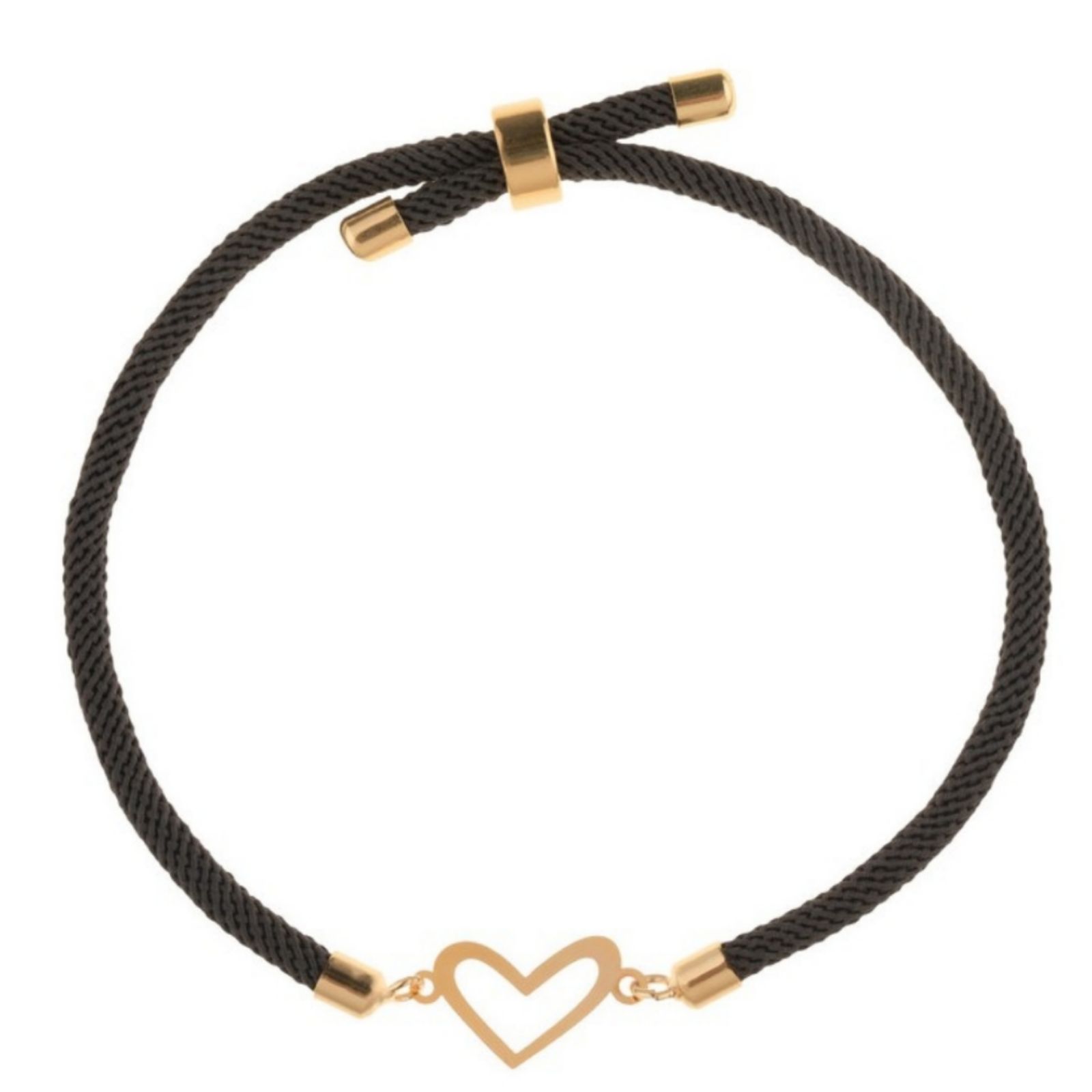 دستبند طلا 18 عیار زنانه مدل قلب -  - 1